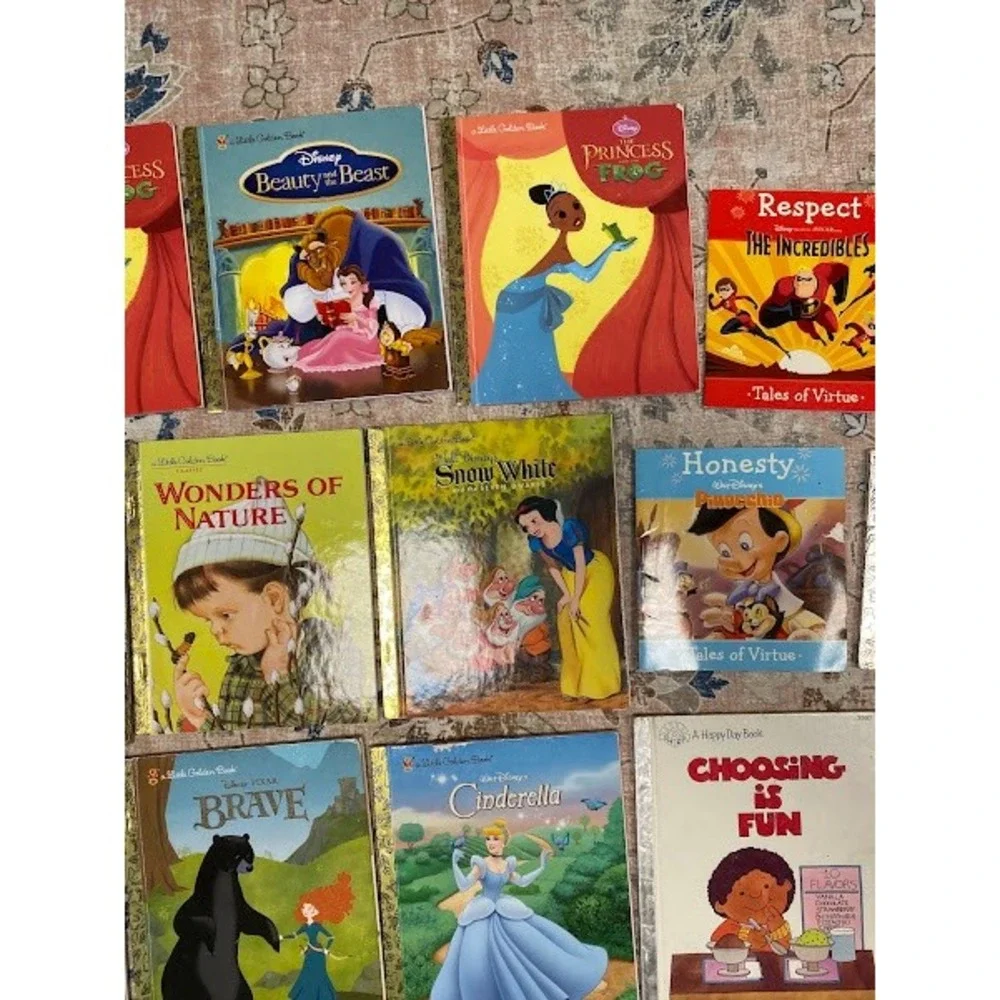 Lot of 19 Childrens Books Disney Little Golden Books Tales of Virtue Classics - Picture 7 of 7